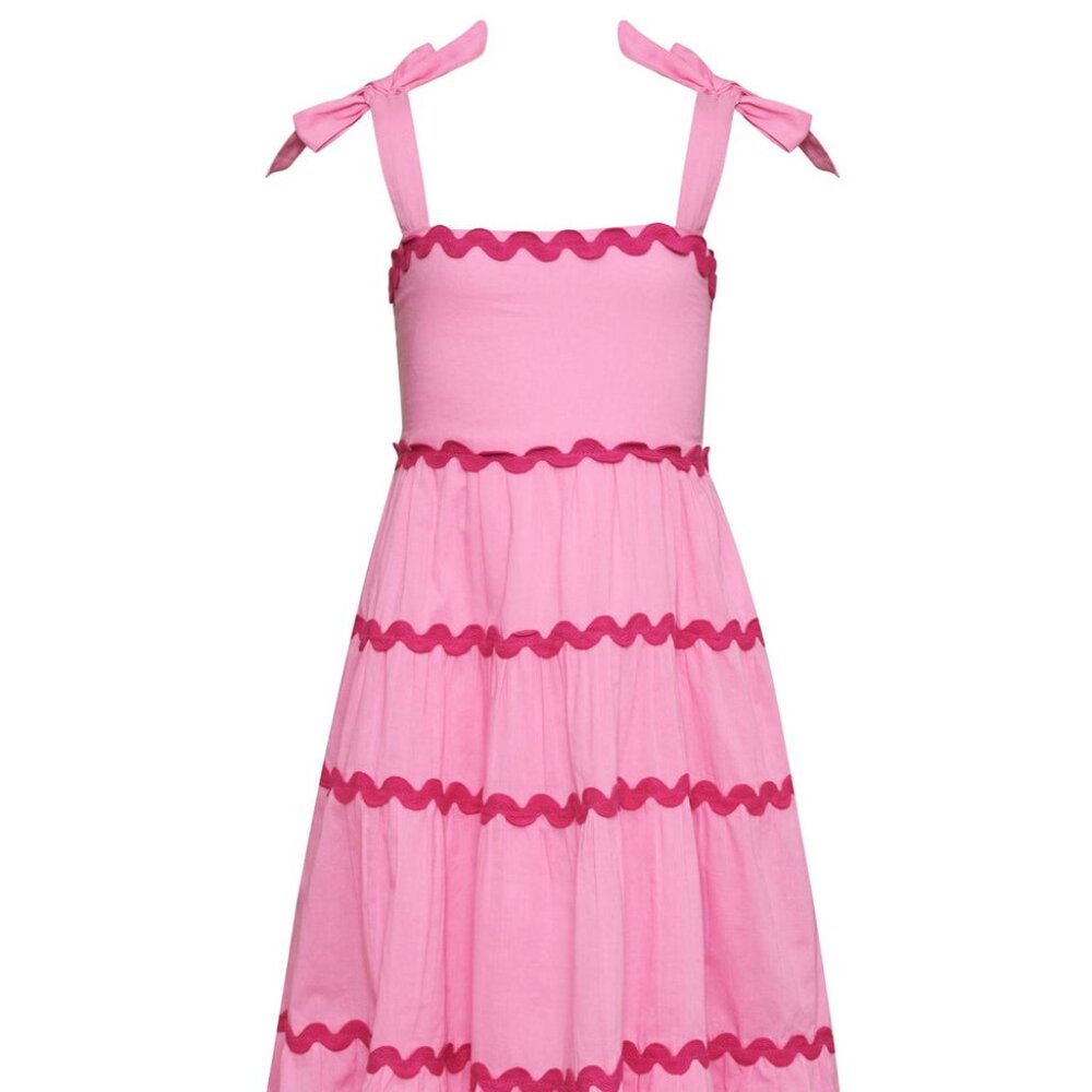FINAL HOURS❗BEACH RIOT Charlotte Dress Sweet Berry Pink - Size Medium - Picture 3 of 5